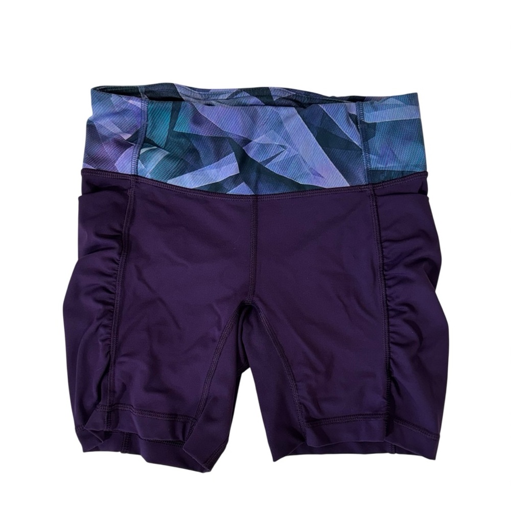 Lululemon speed track shorts women's size 4 Geometric Waistband